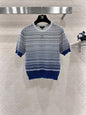 New wave striped knitted T-shirt