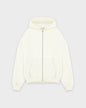 Heavy Off White Basic Zip Hoodie